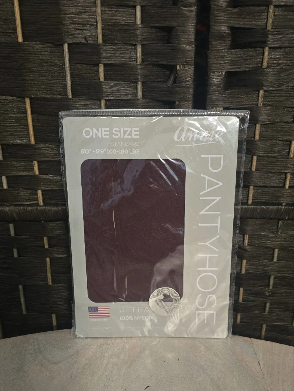 Annie Ultra Sheer Pantyhose One Size NWT French Coffee